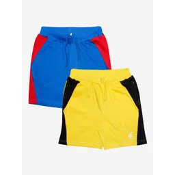 KiddoPanti Set Of 2 Boys Yellow & Blue Shorts-picture-55