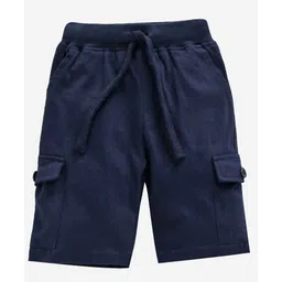 Kiddopanti Solid Colour Shorts - Navy Blue-image-47