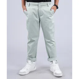 Kiddopanti Solid Pant - Light Green-image-22