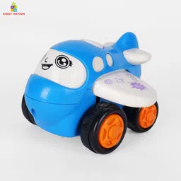 kiddy nation AirBee Friction Powered Plane Toy Car for Kids | Push & Go Airplane with Wheels-picture-45