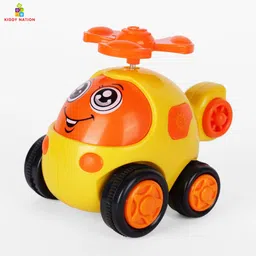 kiddy nation HeliBee Friction Powered Helicopter Toy Car for Kids | Push & Go Gift Toy-picture-30