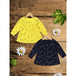 KIDEEZGUILD Girls pack of 2 Print A-Line Dress-picture-45