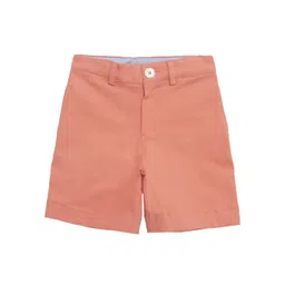 KIDKLO Boys Peach-Coloured Solid Slim Fit Regular Shorts-picture-33