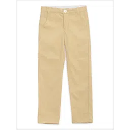 KIDKLO Boys Yellow Slim Fit Solid Chinos-picture-41