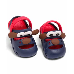 KIDLINGSS Dog Applique Detailed Clogs - Navy Blue & Red-picture-12