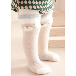 Kidofash Fur Bear Printed Socks - Light Brown-image-30