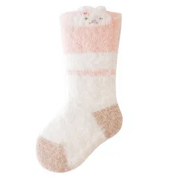 Kidofash Fur Bunny Designed Socks - Cream-image-37