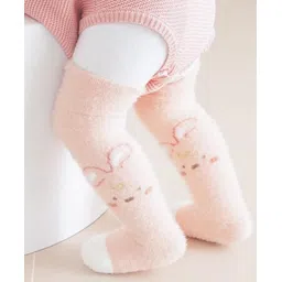 Kidofash Fur Knit Bunny Designed Socks - Pink-image-22