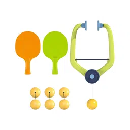 Kidology Children's Indoor Hanging Table Tennis Training Device PingPong Trainer Parent Child Interaction Toy Exerciser for Door Frame Portable - with 6 Balls-image-11