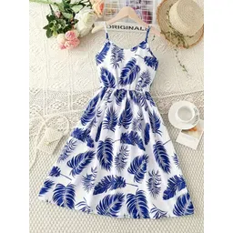 Kidotsav Girls Floral Printed Fit & Flare Dress-picture-26