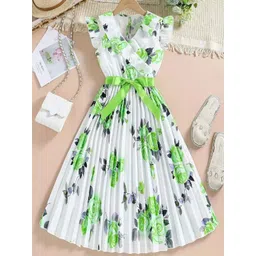 Kidotsav Girls Floral Printed Fit & Flare Dress-picture-23