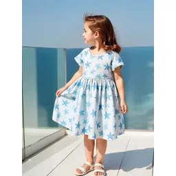 Kidotsav Girls Printed Fit & Flare Dress-picture-19
