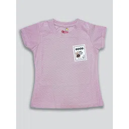 kidoz Girls Typography Printed Round Neck Cotton T-shirt-image-10