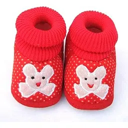 kids choice Unisex Baby Shoes for Boys & Girls, Infant Shoes for Newborn, First Walking Baby Shoes Booties (3-12 Months) Red-picture-17