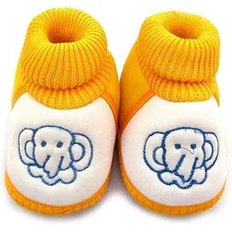 kids choice Unisex Baby Shoes for Boys & Girls, Infant Shoes for Newborn, First Walking Baby Shoes Booties (3-12 Months) Yellow-picture-13