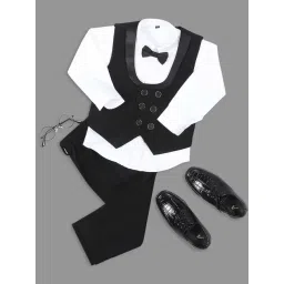 Kids Island Boys Black Solid Full Sleeves Suit Set-picture-16