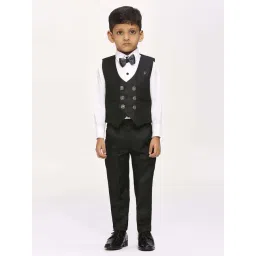 Kids Island Boys Black Solid Full Sleeves Suit Set-picture-40