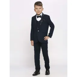 Kids Island Boys Green & White Solid Full Sleeves Suit Set-picture-19