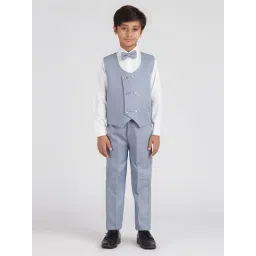 Kids Island Boys Grey Cotton Suit Set-picture-21