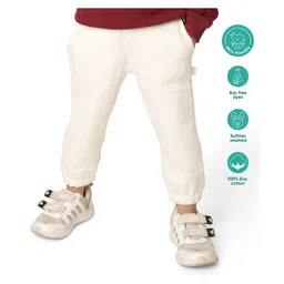 kids of greendeer Greendeer 100% Cotton Solid Sweat Pants - Creme-picture-16