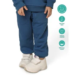 kids of greendeer Greendeer 100% Cotton Solid Sweat Pants - Yale Blue-picture-21