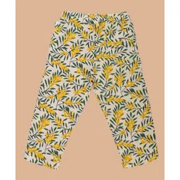 kids of greendeer Greendeer Floral Printed Cotton  Pant - Multi Colour-picture-14