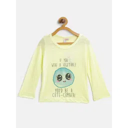 Kids On Board Girls Typography Printed Cotton T-shirt-picture-51