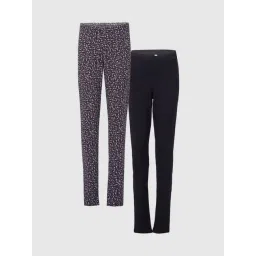 Girls ONLY Black Printed Leggings-image-16