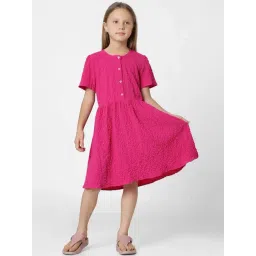 KIDS ONLY Pink Textured Pattern Dress-picture-12