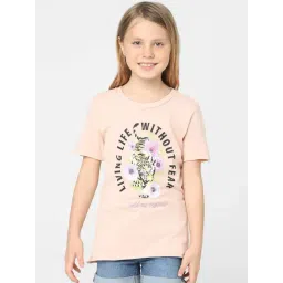 KIDS ONLY Rose Smoke Pink Cotton Printed T-Shirt-picture-44