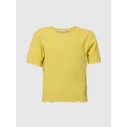 KIDS ONLY Yellow Solid T-Shirt-image-40