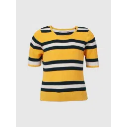 KIDS ONLY Yellow Striped Top-image-5