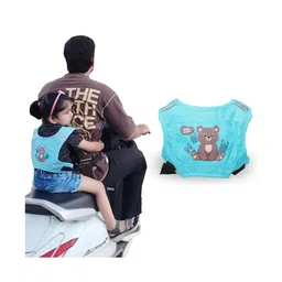 Kids Station Child Motorbike Safety Belt Light Blue Adjustable Two-Wheeler Harness with Back Support for Kids Motorcycle Riding Belt for Boys & Girls-picture-16