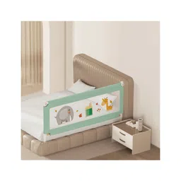 Kids Station Foldable Bed Rail Guard for Kids & Toddlers 1 Side Adjustable Height Baby Safety Fence for King Size Bed - Pink-picture-34
