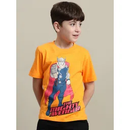 Kids Ville Boys Avengers Printed Pure Cotton T-Shirt-picture-25