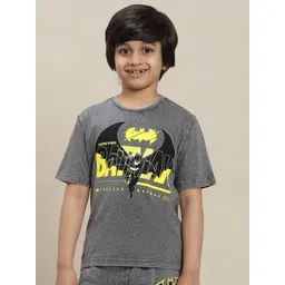Kids Ville Boys Batman Printed Pure-Cotton T-Shirt-picture-34