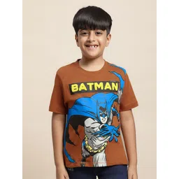 Kids Ville Boys Batman Printed Pure Cotton Tshirt-picture-27