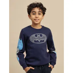 Kids Ville Boys Batman Printed Regular Fit Sweatshirt-picture-21