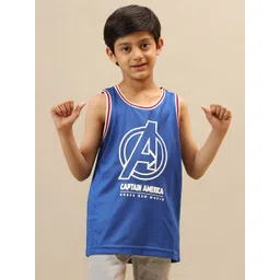 Kids Ville Boys Captain America Printed Pure Cotton T-shirt-picture-12