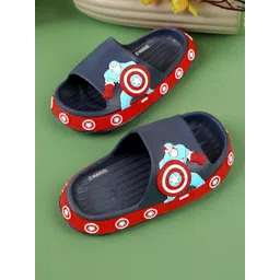 Kids Ville Boys Captain America Printed Sliders-picture-36