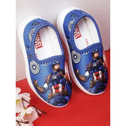 Kids Ville Boys Captain America Printed Slip-On Sneakers-picture-30