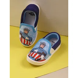 Kids Ville Boys Captain America Printed Slip-On Sneakers-picture-28