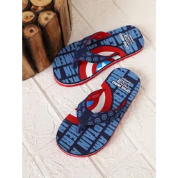 Kids Ville Boys Captain America Printed Thong Flip-Flops-picture-33