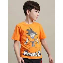 Kids Ville Boys Dragon Ball Z Printed Pure Cotton T-Shirt-picture-55