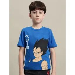 Kids Ville Boys Dragon Ball Z Printed Pure Cotton T-Shirt-picture-29