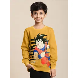 Kids Ville Boys Dragon Balla Z Graphic Printed Cotton Sweatshirts-picture-54