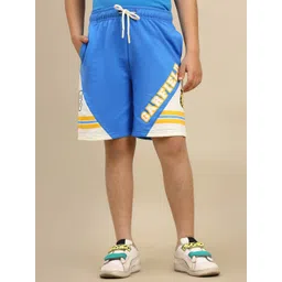 Kids Ville Boys Garfield Printed Mid Rise Cotton Shorts-picture-16