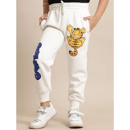 Kids Ville Boys Graphic Printed Mid Rise Joggers-picture-38