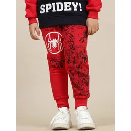 Kids Ville Boys Graphic Spiderman Printed Regular Fit  Jogger-picture-52