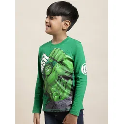 Kids Ville Boys Hulk Printed Pure Cotton T-shirt image 3